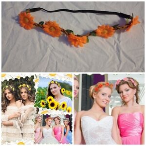 Chunyin Flower Headband Floral Crown Hippie Wedding Festival Party Cottagecore
